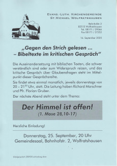 Gegen den Strich 250925