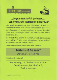 Gegen den Strich 261015