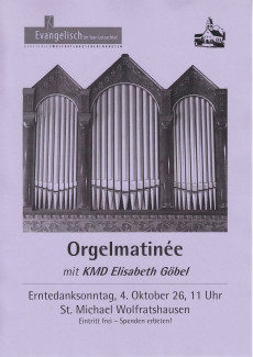 Orgelmatinée 4.10.2026